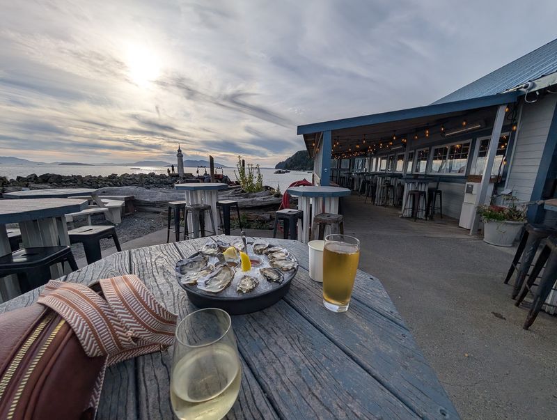 An Oyster Bar Sitting On Its Own Farm