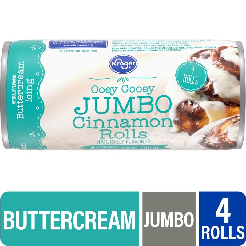 Kroger Ooey Gooey Jumbo Cinnamon Rolls with Buttercream Icing