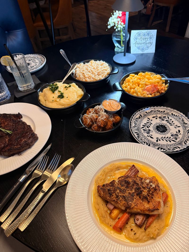 Chilean Sea Bass and Seafood Risotto Shine