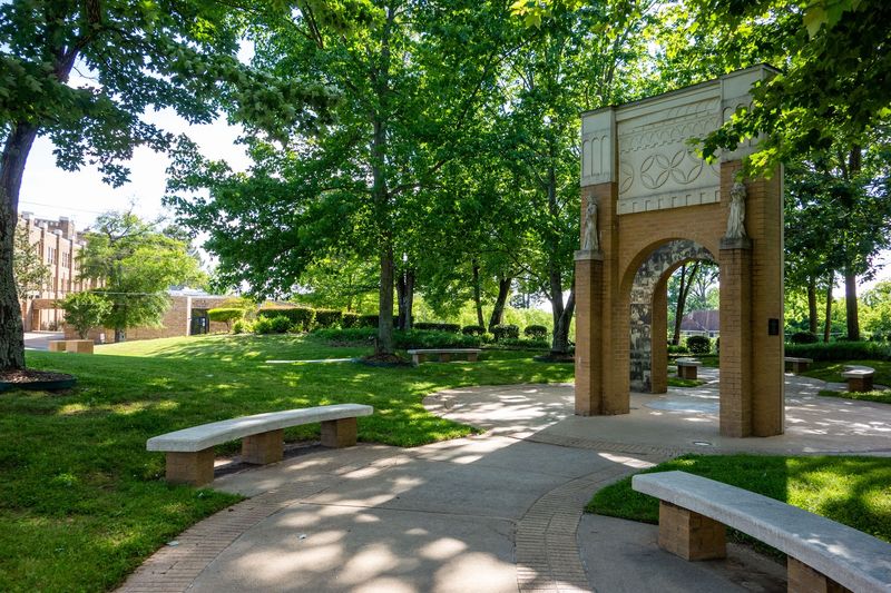 Commemorative Garden At Little Rock Central High School National Historic Site