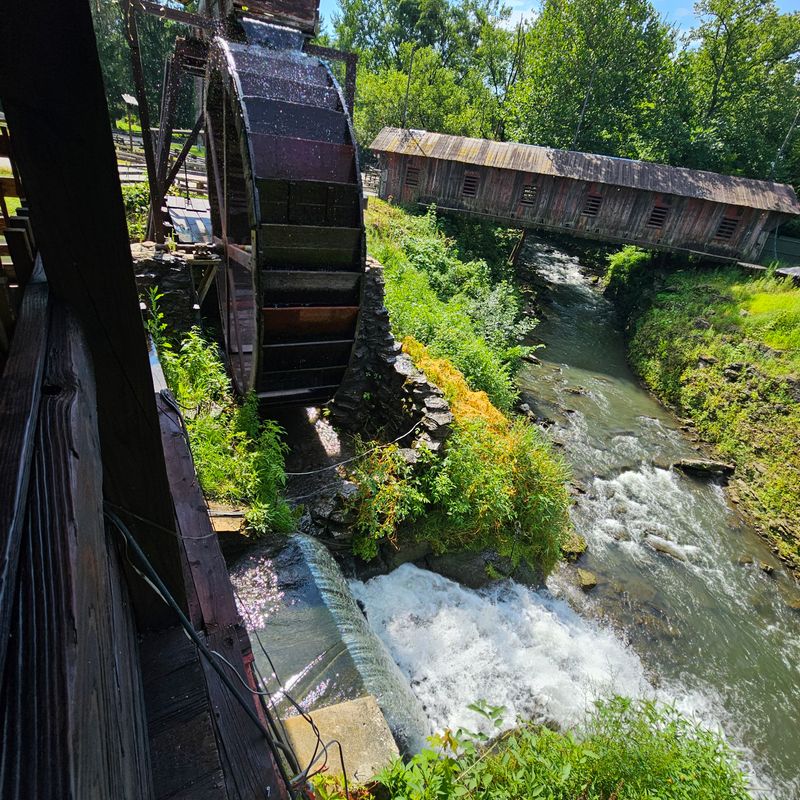 Clifton Mill And Covered Bridge
