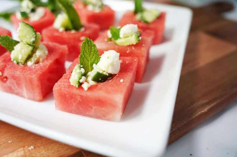 Watermelon Feta Salad Cups