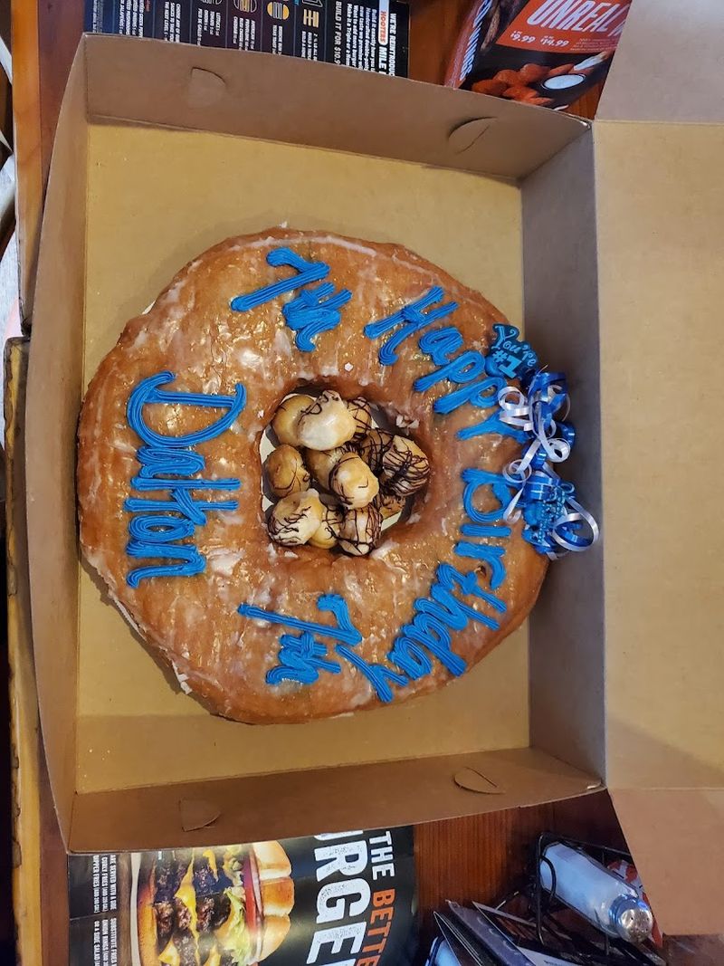 Birthday Orders Often Feature Oversized Donuts