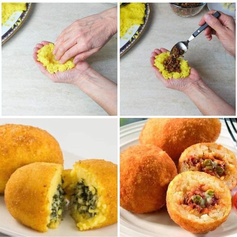 Arancini, Pizza, and Savory Bites