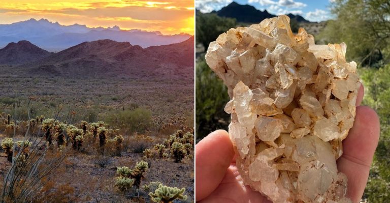 Arizona’s Only Legal Rock-Collecting Zone Inside This Refuge Is Full Of Quartz