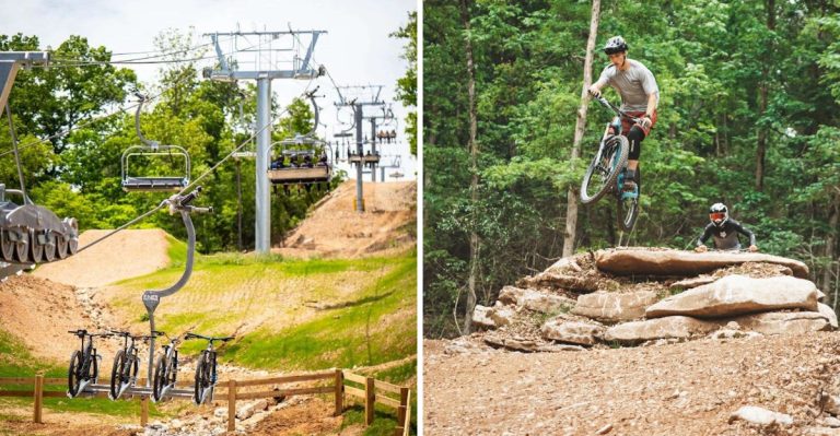 Arkansas’ First Lift-Served Bike Park Sends Riders Flying Down The Mountain