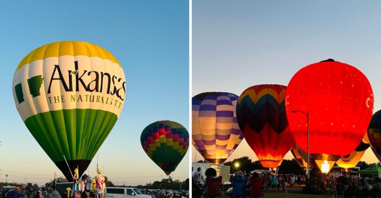 Arkansas Has A Hot Air Balloon Festival That Lights Up The Sky Every Summer