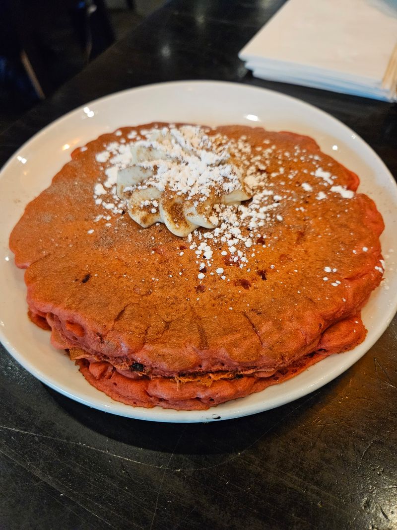 Order The Red Velvet Pancakes With Intention