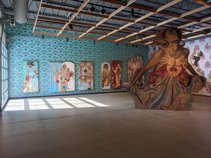 Art And Crowds On Butler Street