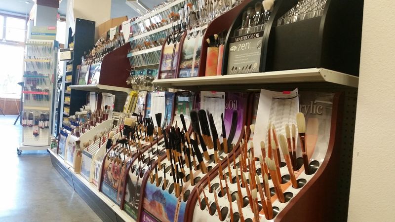 Art Supplies Fill Nearly Every Corner Of The Shop