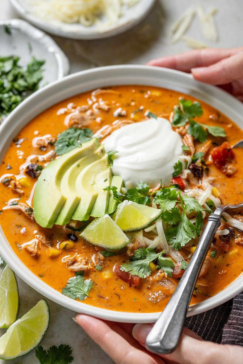 Creamy Chicken Enchilada Soup