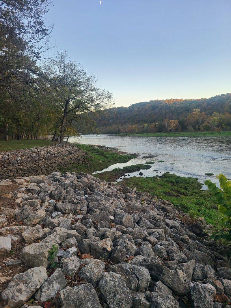 Autumn Lights Up The Surrounding Ozark Hills
