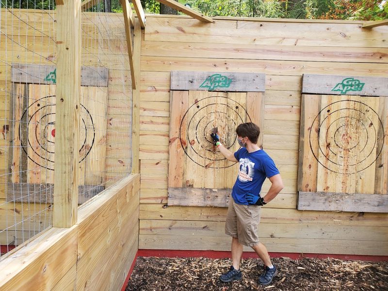 Axe Throwing for a Completely Different Kind of Rush Axe Throwing for a Completely Different Kind of Rush
