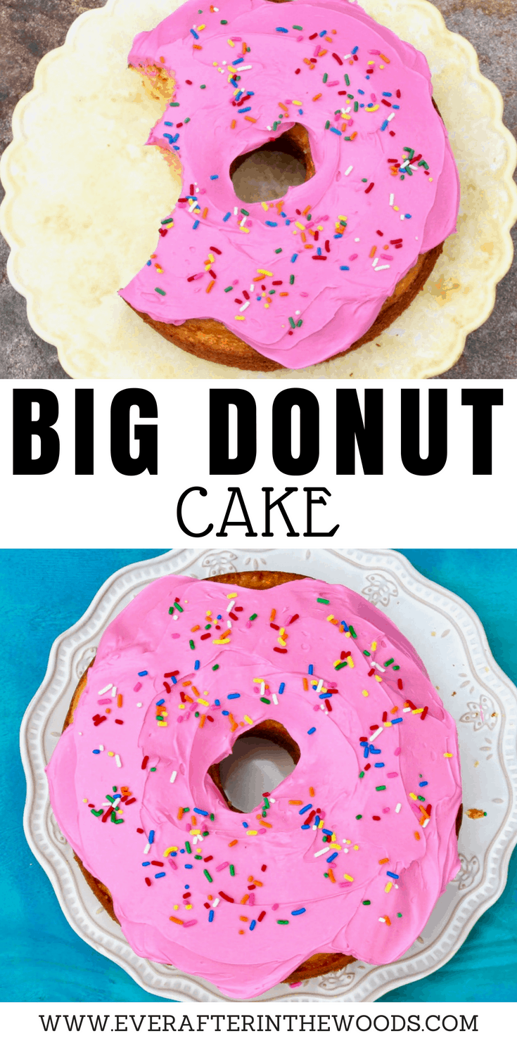 how to make a big donut cake for birthday party