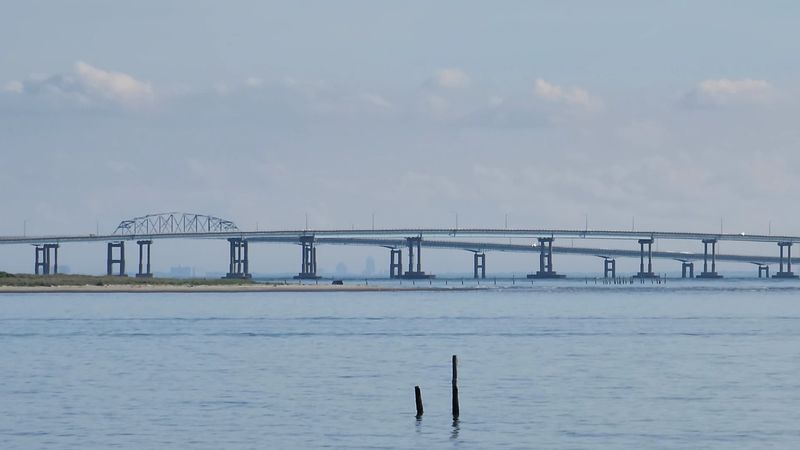Chesapeake Bay Bridge Tunnel between Virginia Beach And The Eastern Shore