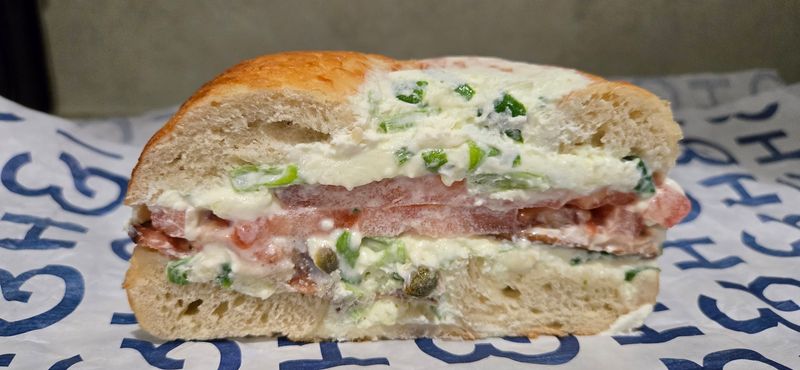 Classic Sesame With Scallion Schmear