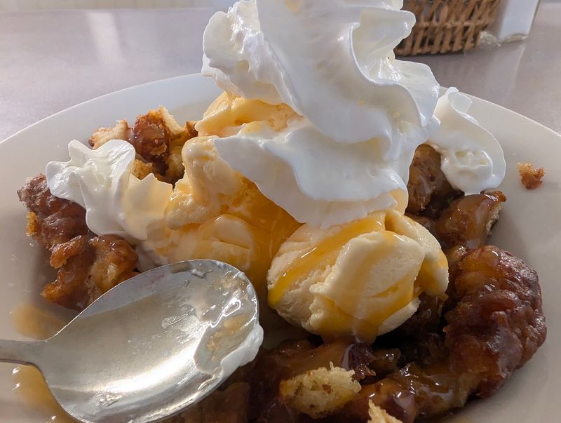 Bakery Case Treats And The Famous Apple Fritter Sundae