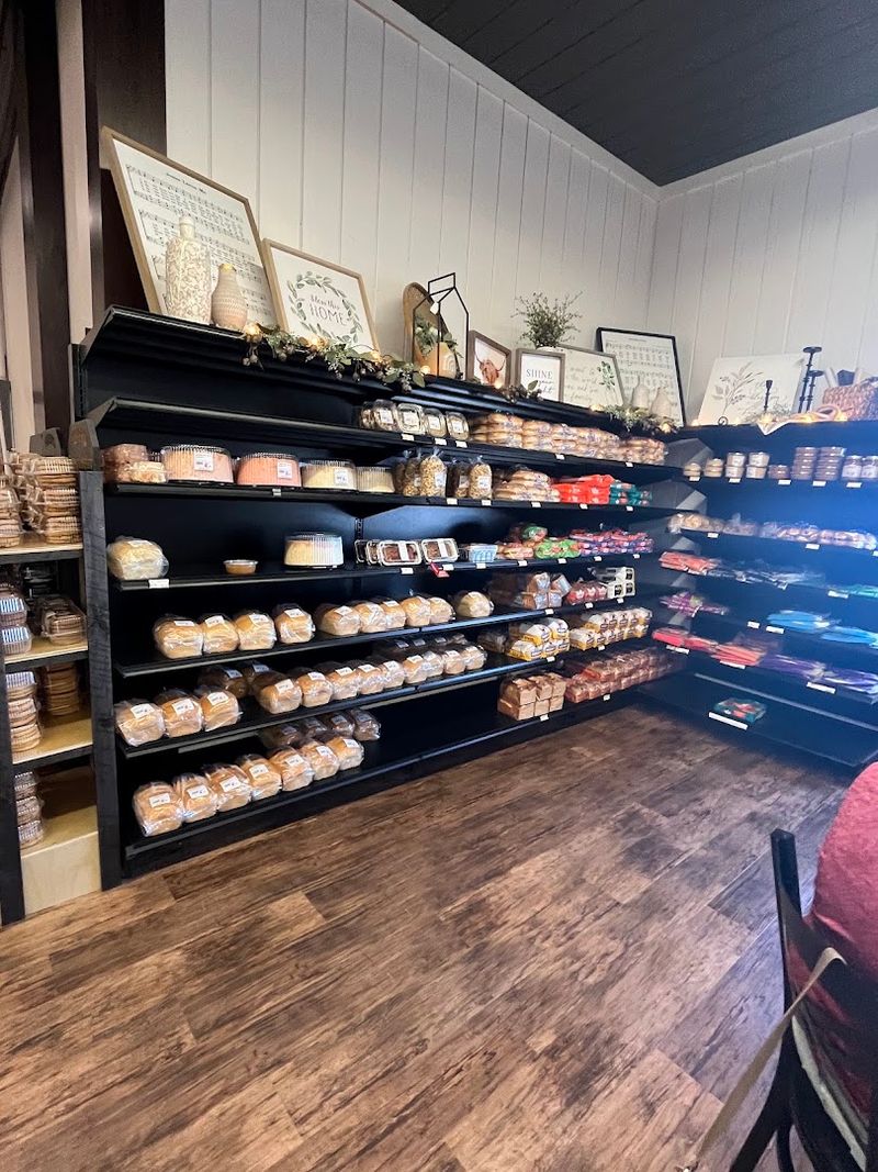 Bakery cases, breads, cookies, and fried pie temptations Bakery cases, breads, cookies, and fried pie temptations