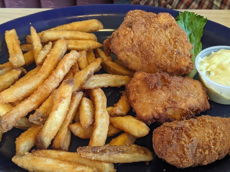 Perch Dinner With Coleslaw