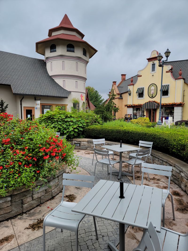 Bavarian Buildings Frame The Fall Displays