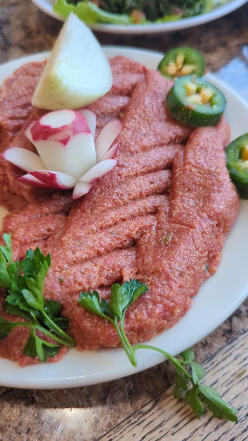 Kibbeh Nayyeh And Pickles