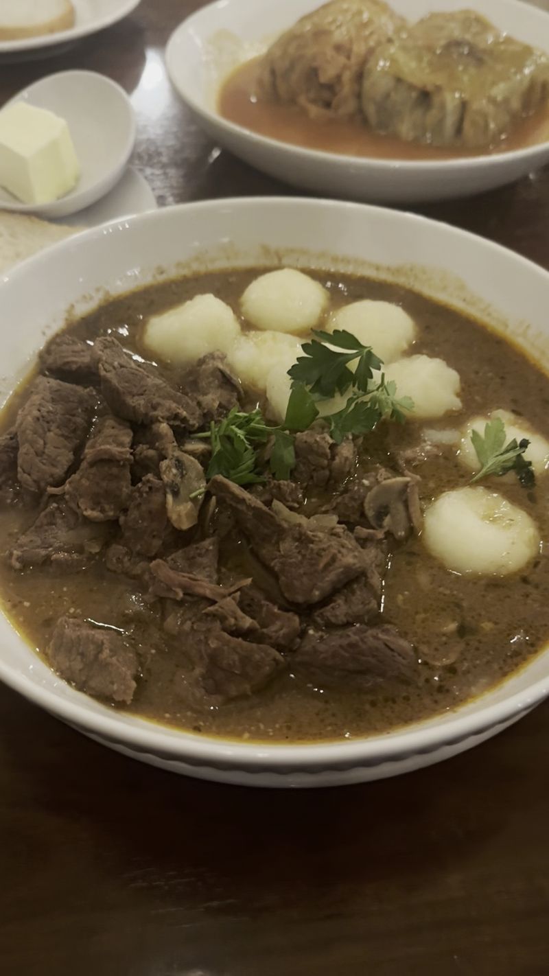 Beef Stroganoff With Dumplings, The House Favorite