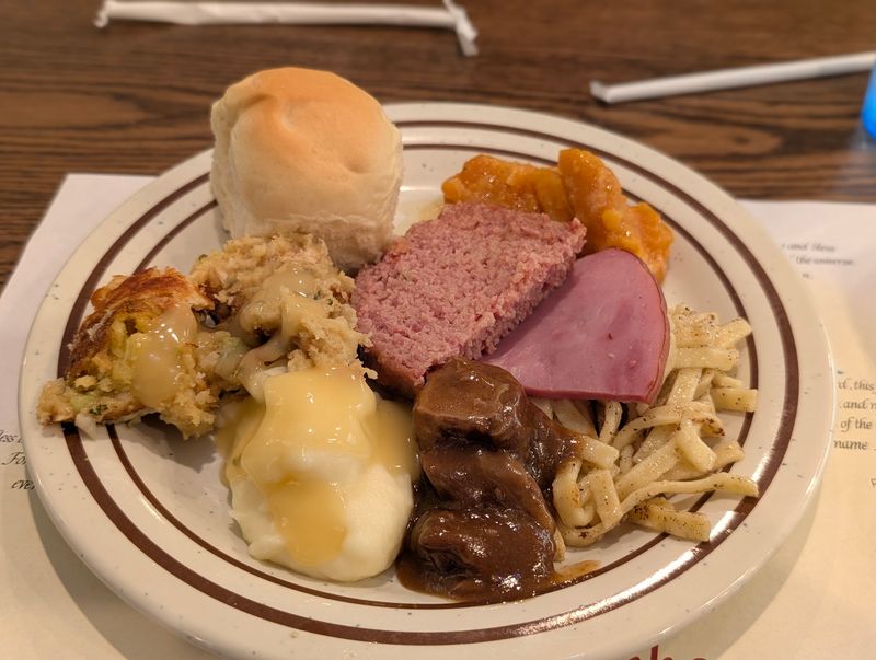 Beef Tips And Gravy Over Noodles