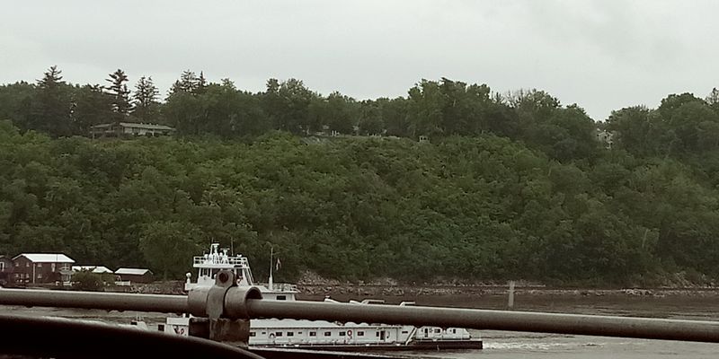 Safety Sense On A Working River Crossing