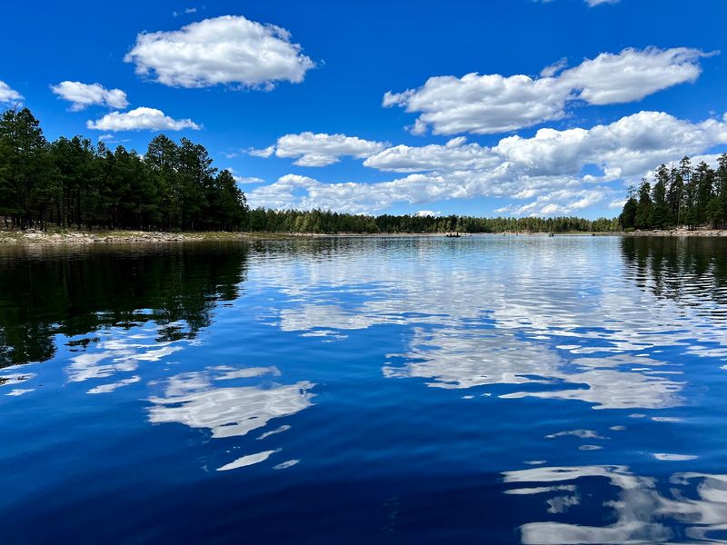 Big Lake And Its Fall Foliage Reflections