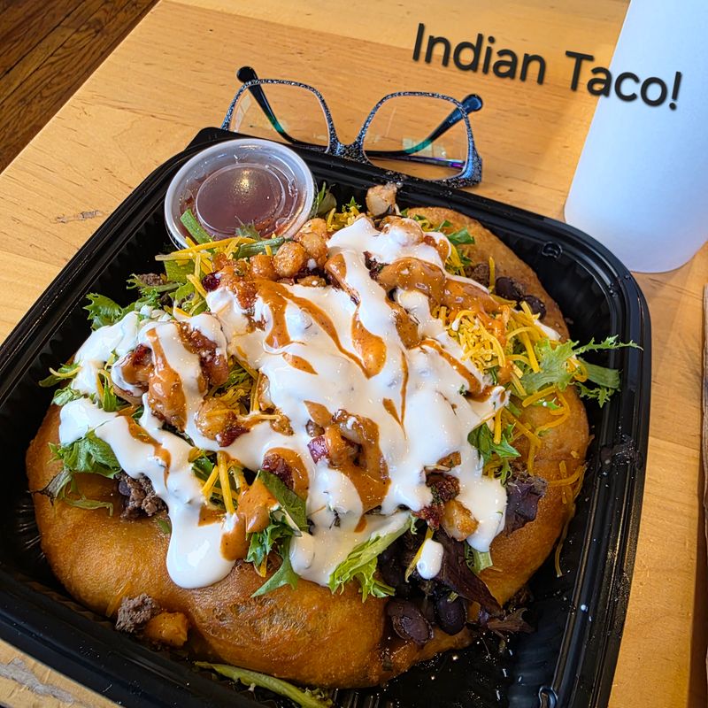 Native American-Inspired Fry Bread & Bison Plates