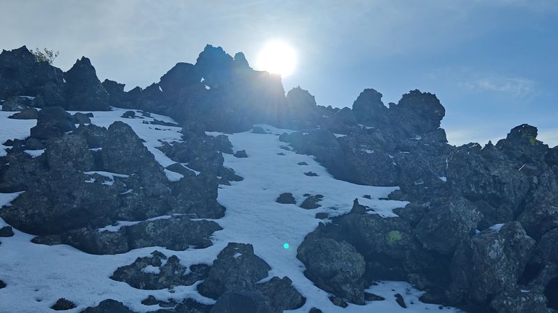 Black Lava Plus White Snow Equals Pure Drama