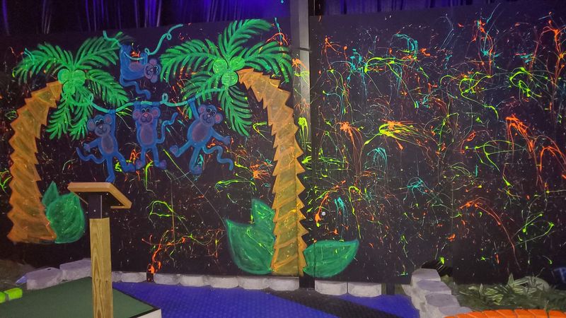Glow Painted Holes And Neon Course Details