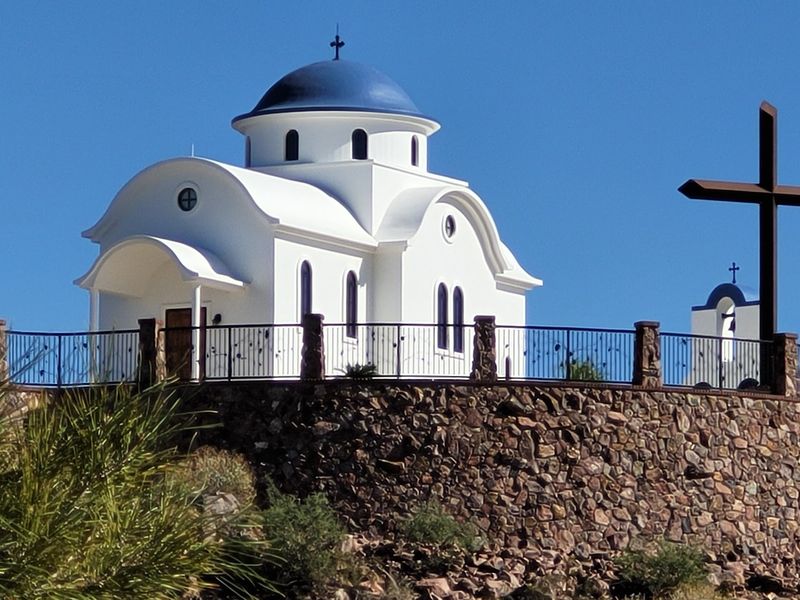 Blue and White Chapel of the Holy Prophet Elias Blue and White Chapel of the Holy Prophet Elias