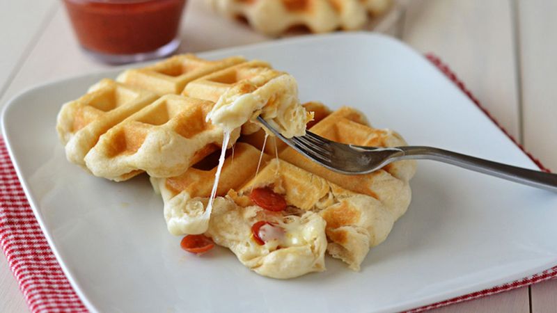 Pizza Breakfast Waffle Press