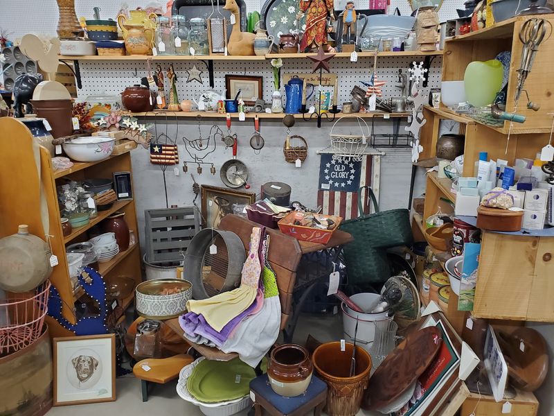 Booths Stuffed With Antiques And Collectibles
