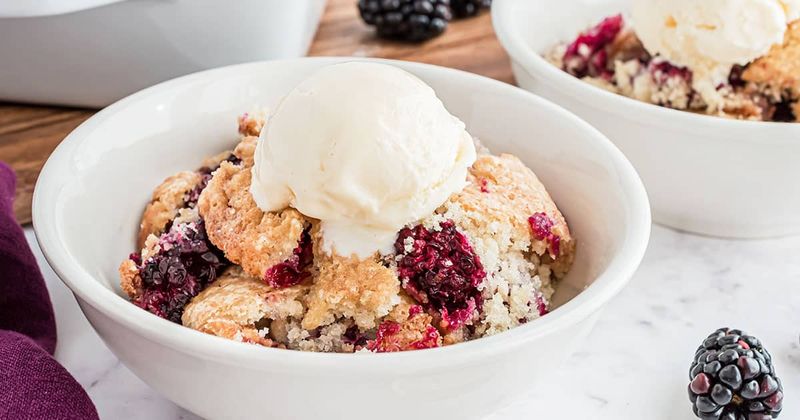 Blackberry Cobbler With Cornmeal Crust
