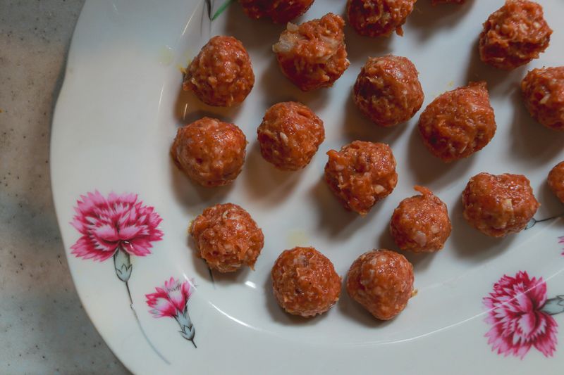 Ham Balls With Brown Sugar Glaze