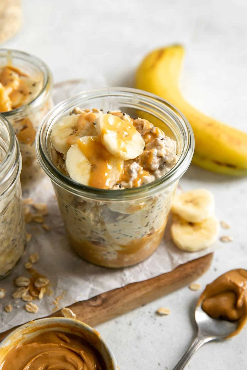 Peanut Butter Banana Overnight Oats