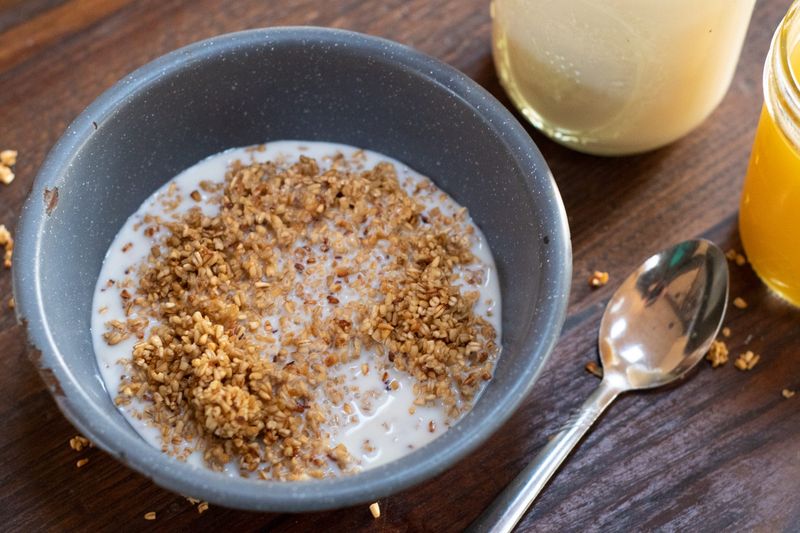 Grape-Nuts Soaked in Buttermilk