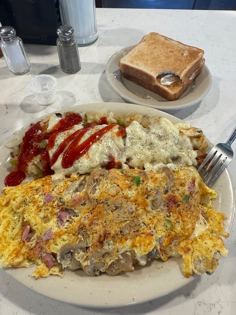 Breakfast Never Clocks Out Here