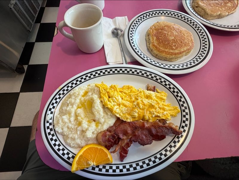 Breakfast Never Clocks Out Inside This Old Rail Car