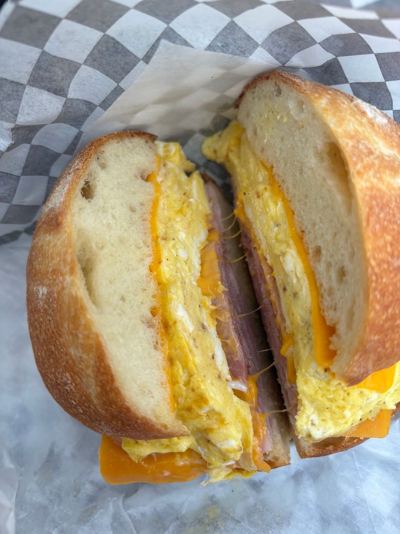 Breakfast Sandwiches And Coffee