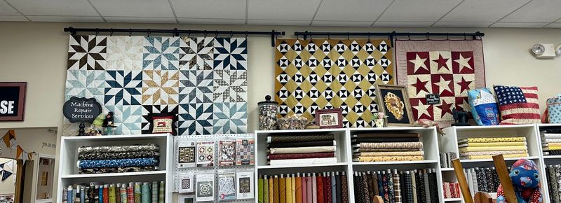 Bright Fabrics Inside A Friendly Shopfront