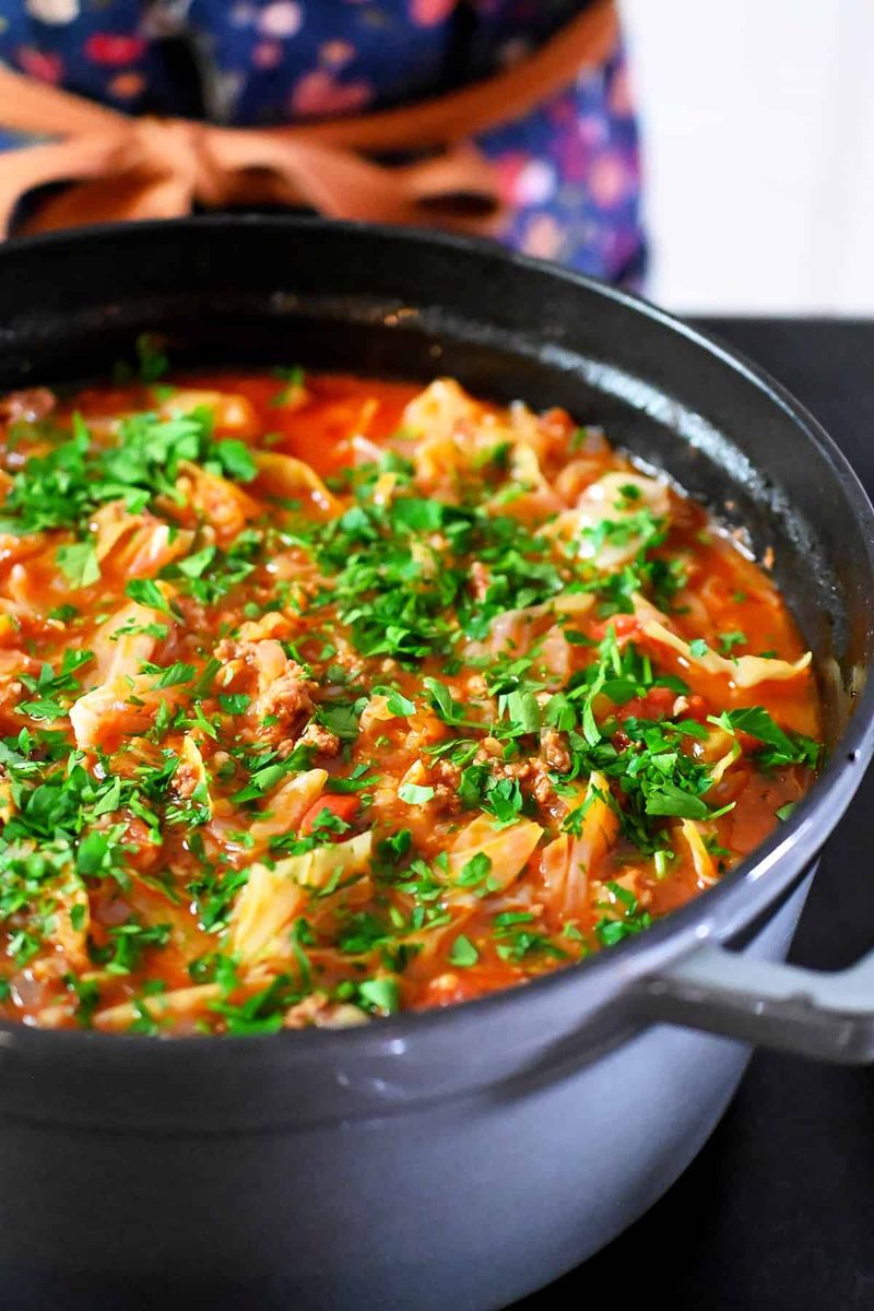 Comforting Cabbage Roll Soup