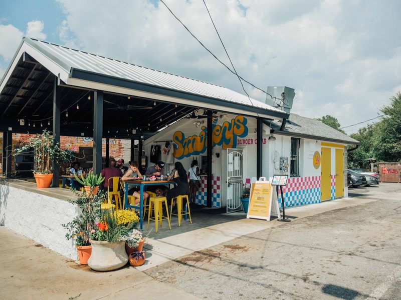 Bright Yellow Tables Set A Sunny Mood Outside