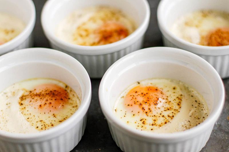 Shirred Eggs with Cream