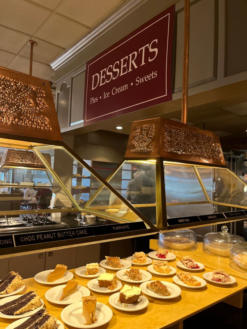 Dessert Bar with Hot Pies and Ice Cream