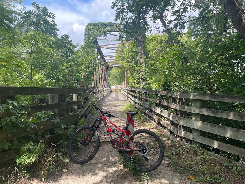 Build the afternoon around a short downtown trail section