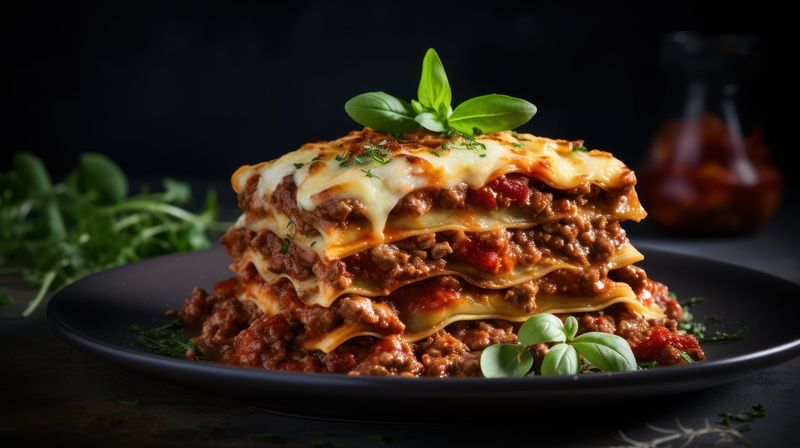 Freshly Lasagna With Beef Ragu: Delivery Meal Excellence