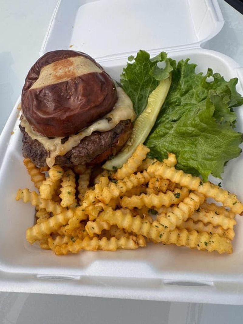 Burgers On Pretzel Buns Steal The Lunch Spotlight
